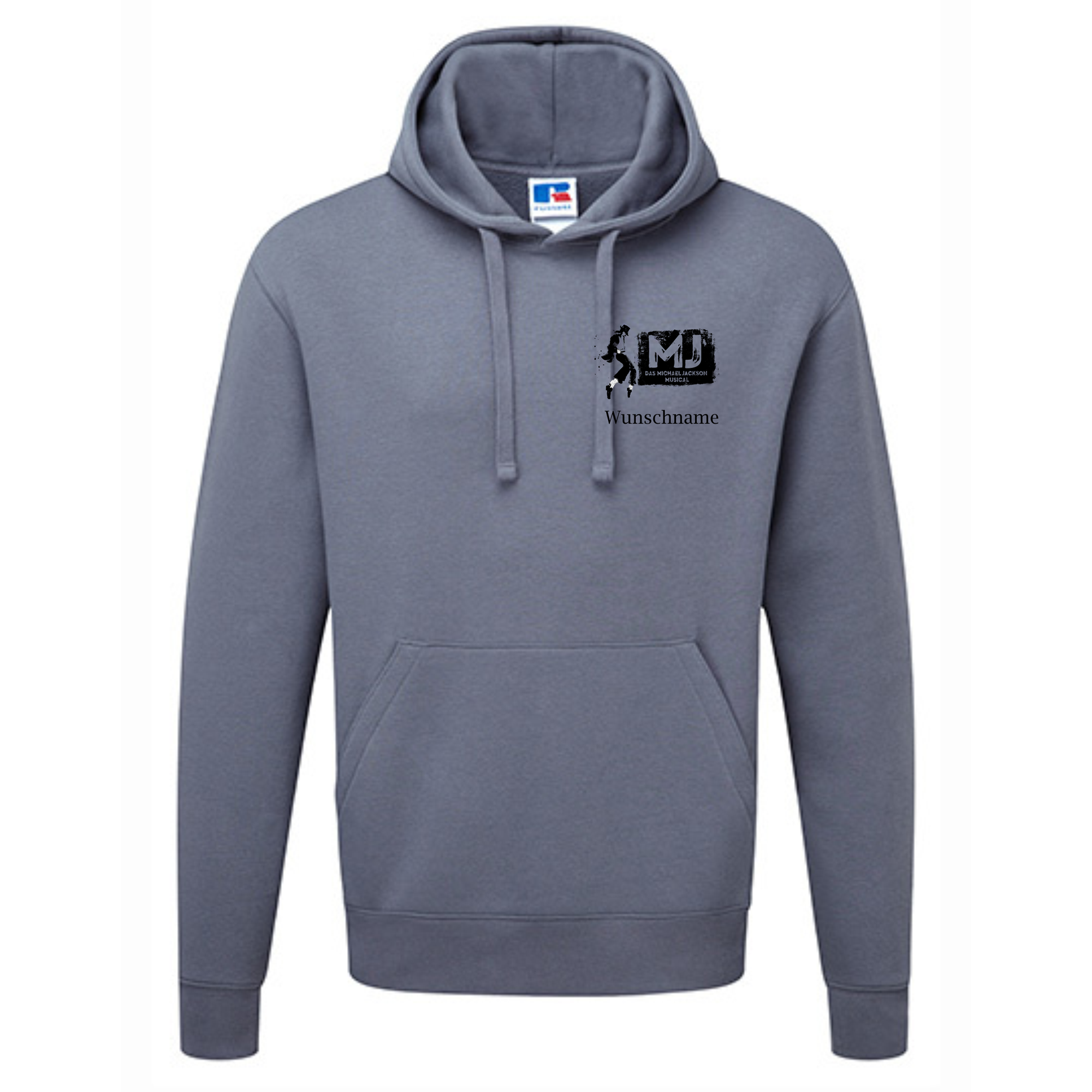 MJ Kapuzenpullover Personalisierung auf der Brust